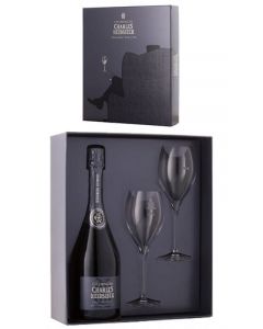 Charles Heidsieck Brut Reserve Armchair Cutie cadou 2 pahare